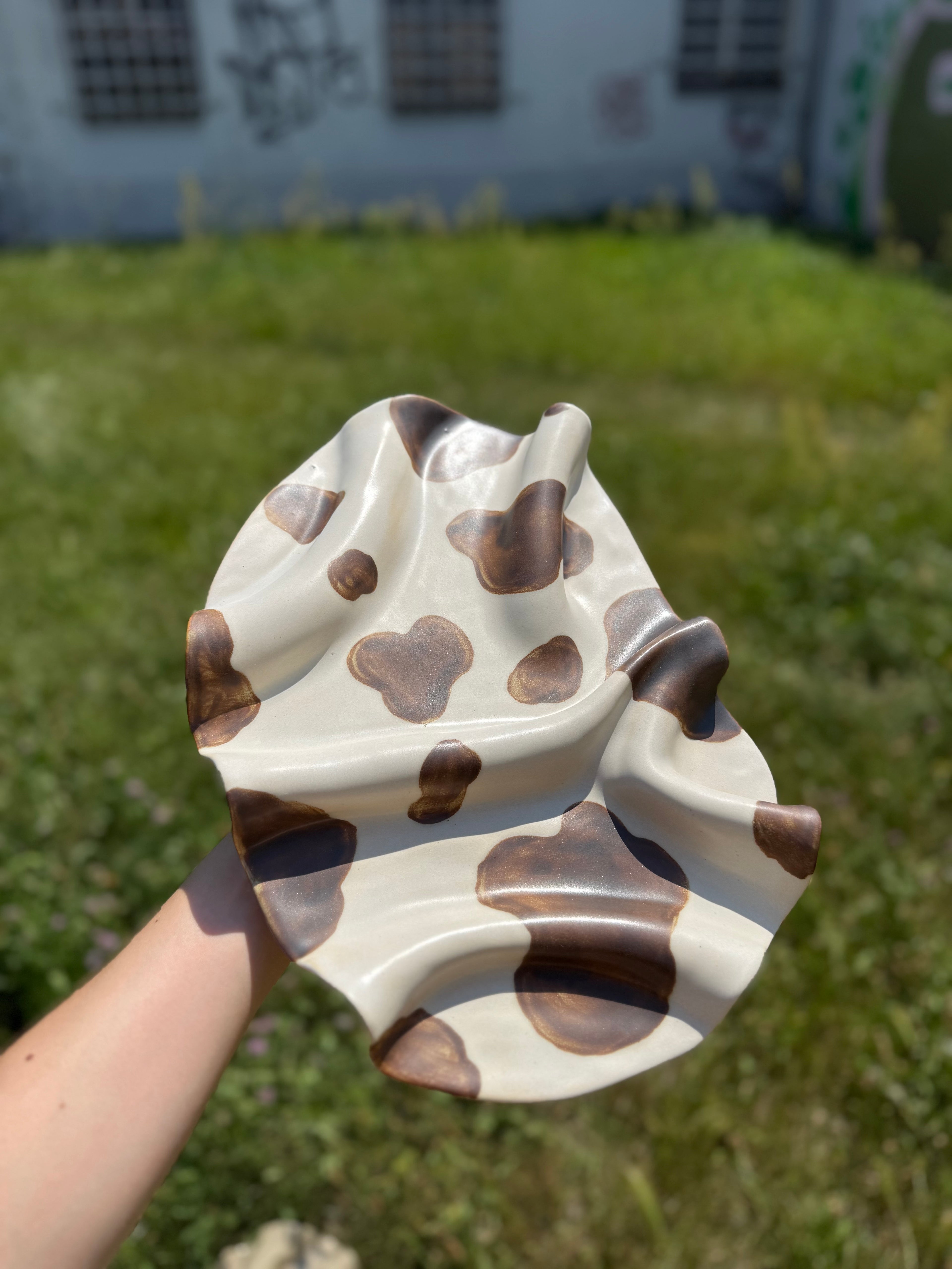 Patera ceramiczna krowa