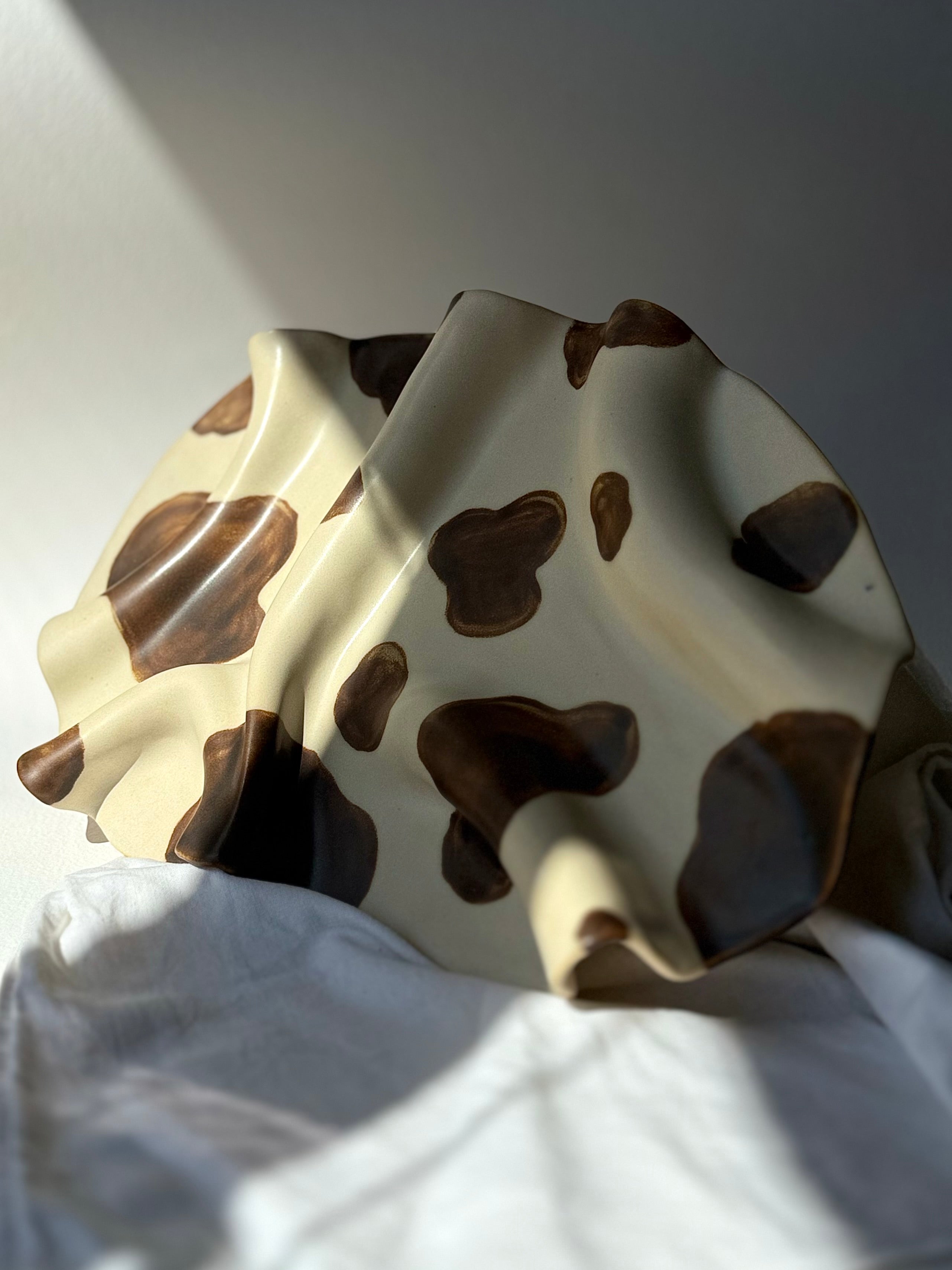 Patera ceramiczna krowa